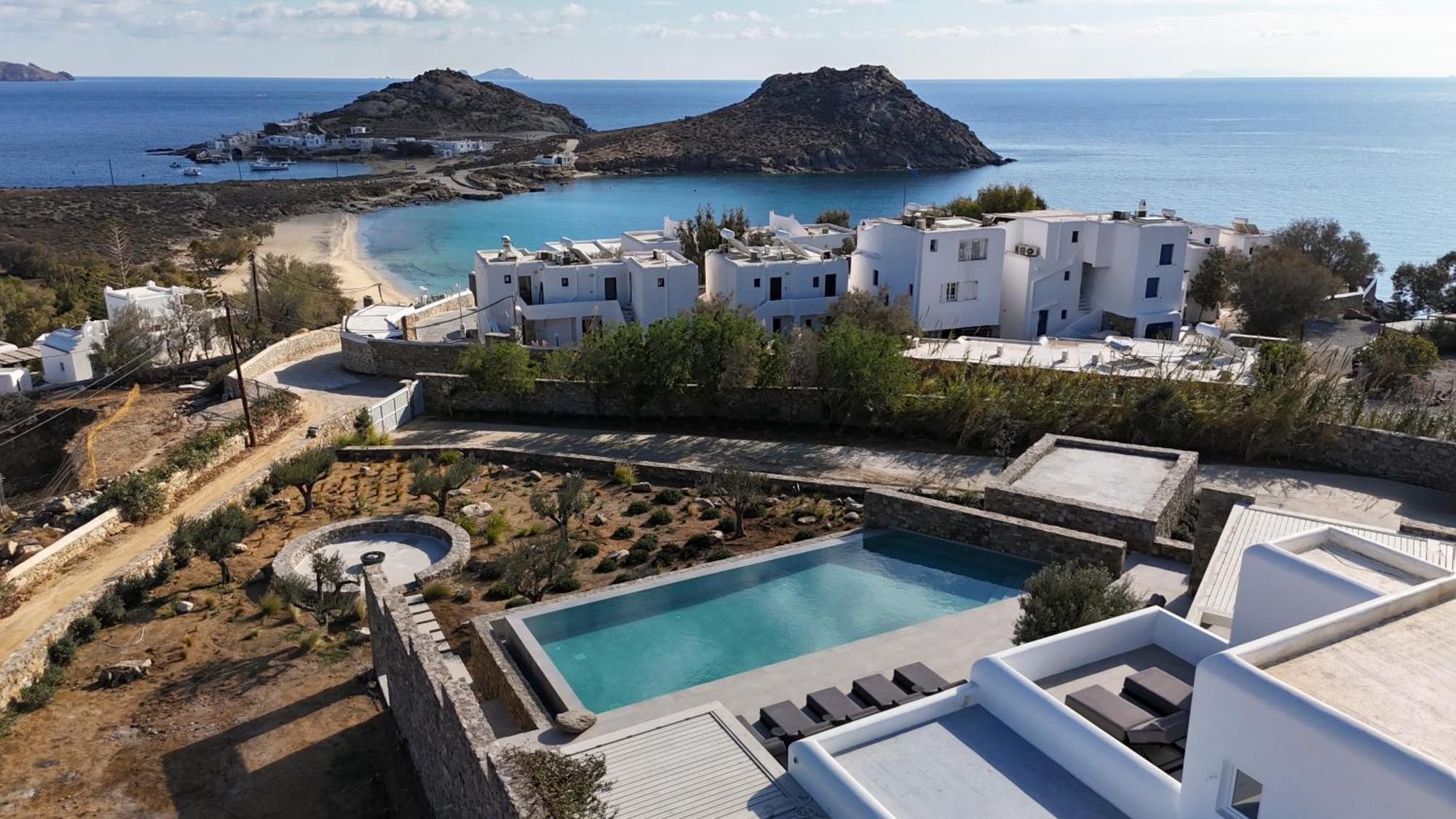 קלפטיס Blue Eye Grand Villa Mykonos מראה חיצוני תמונה