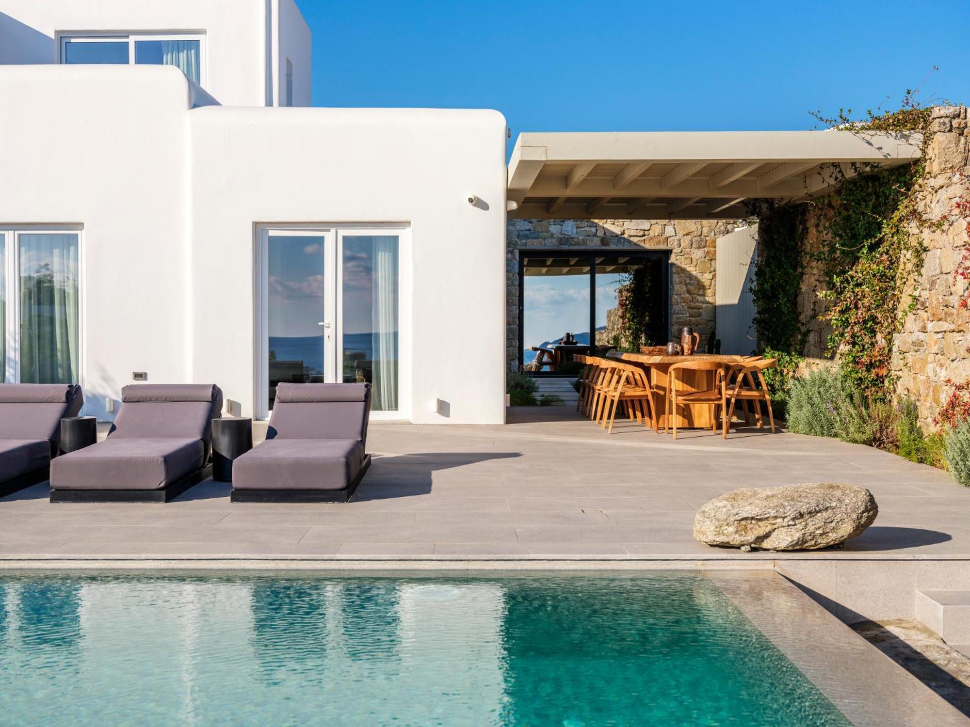 קלפטיס Blue Eye Grand Villa Mykonos מראה חיצוני תמונה