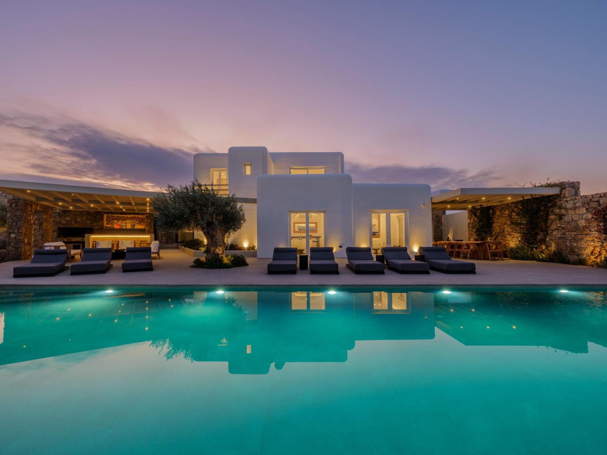 קלפטיס Blue Eye Grand Villa Mykonos מראה חיצוני תמונה