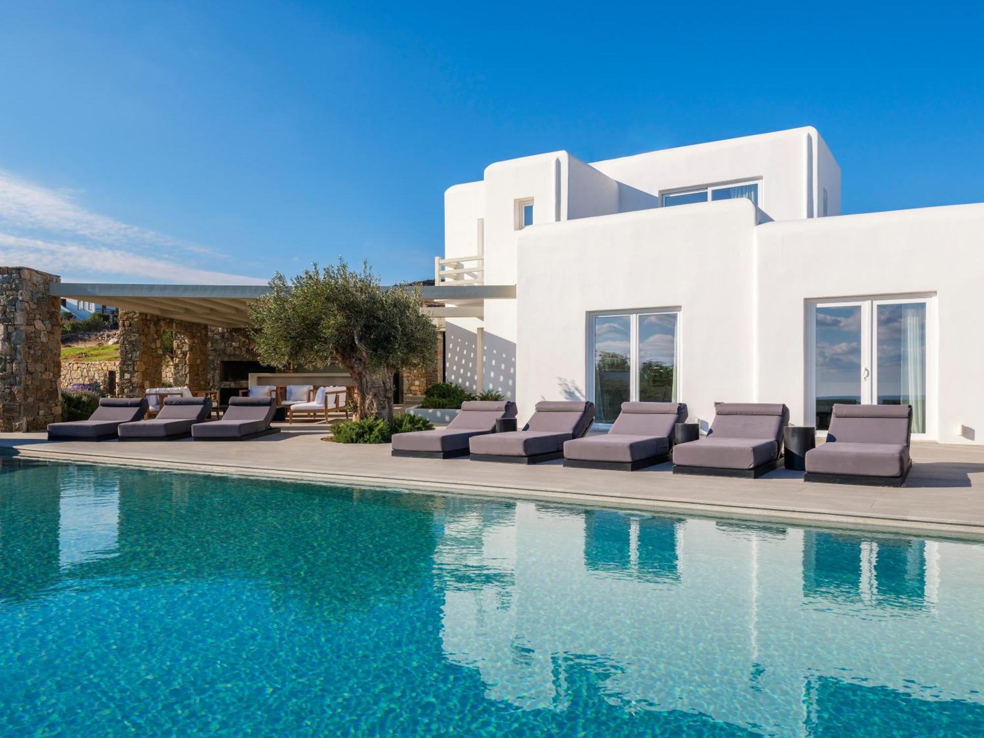 קלפטיס Blue Eye Grand Villa Mykonos מראה חיצוני תמונה