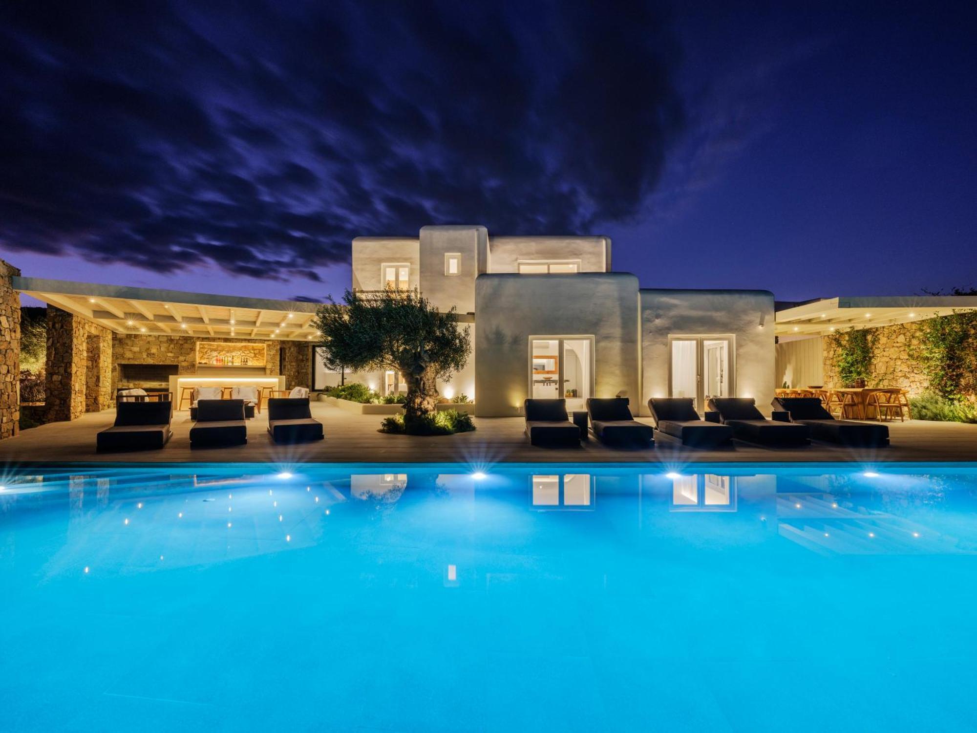 קלפטיס Blue Eye Grand Villa Mykonos מראה חיצוני תמונה