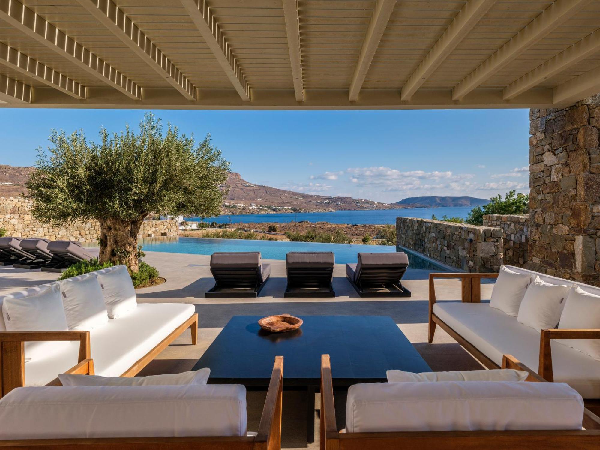 קלפטיס Blue Eye Grand Villa Mykonos מראה חיצוני תמונה