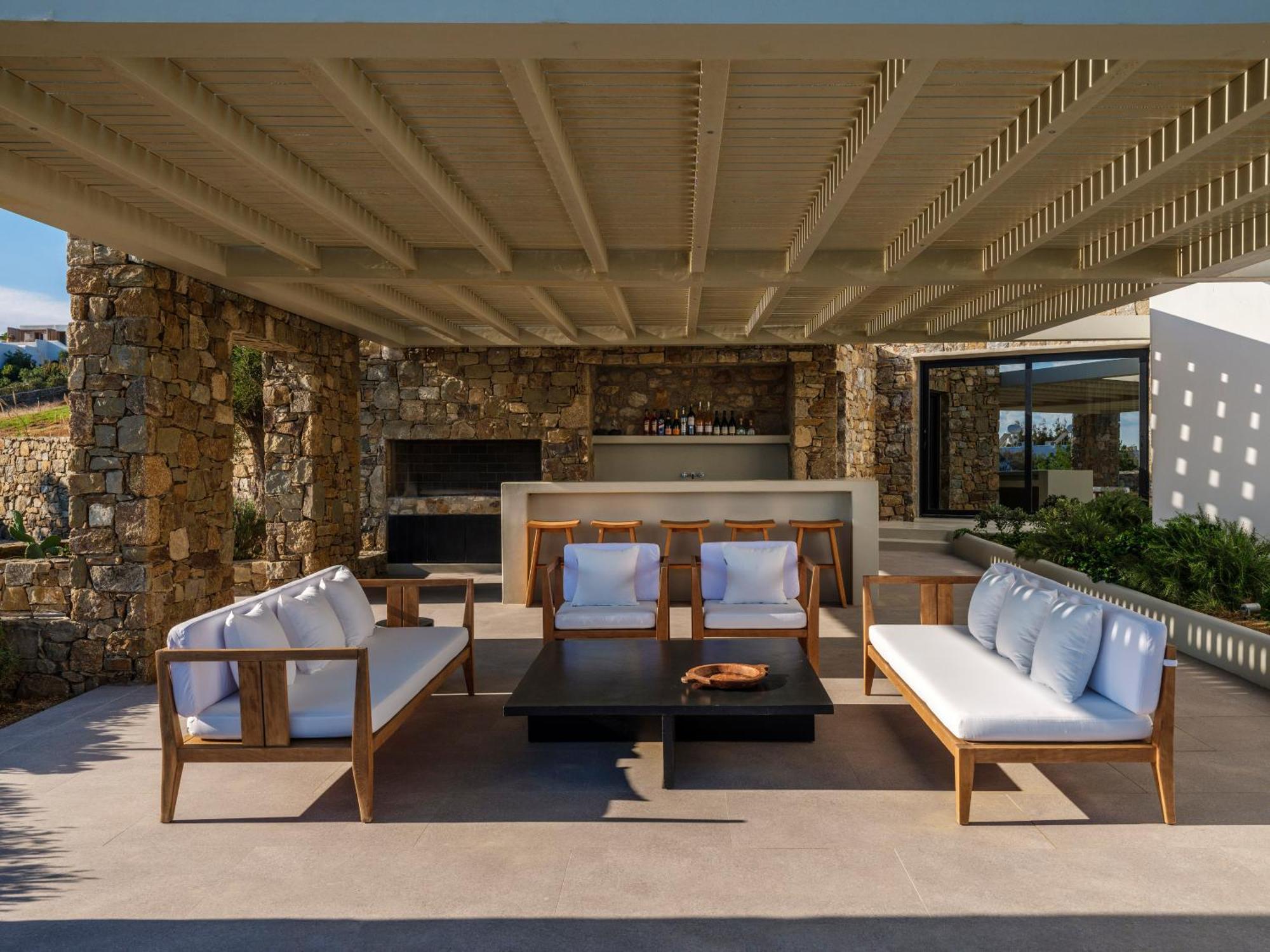 קלפטיס Blue Eye Grand Villa Mykonos מראה חיצוני תמונה